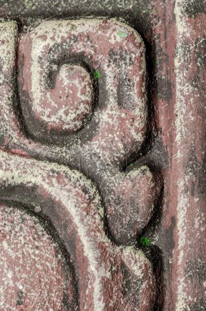 textura del florero de arcilla antigua macro
