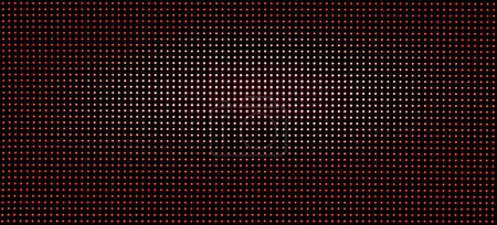 Muster leuchtende rote und weiße LED-Punkte Lichter auf schwarzem Hintergrund