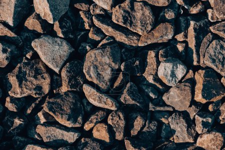 abstract background pattern many small stones close up