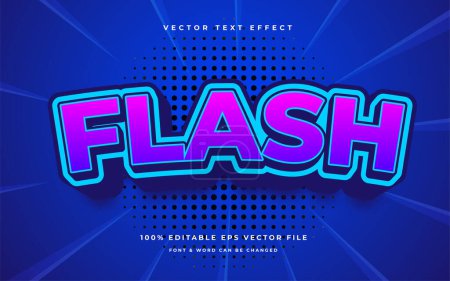 Ilustración de Flash moderno efecto de texto editable - Imagen libre de derechos
