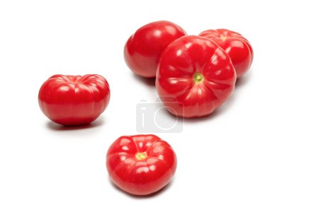 Photo for Red fresh tomato isolated on a white background. - Royalty Free Image
