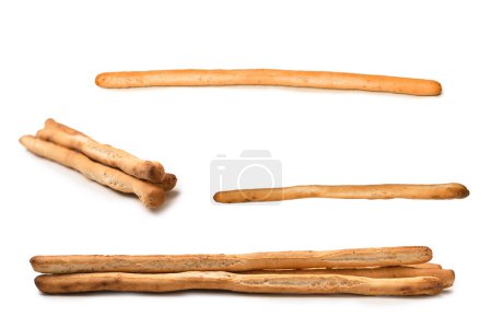Photo for Bread sticks isolated on a white background. - Royalty Free Image