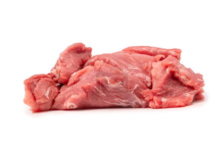 Photo for Raw pork tenderloin isolated on a white background.  Fresh meat. - Royalty Free Image