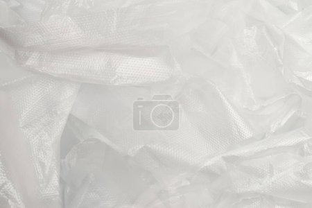 Photo for Plastic wihite background. Top view. Copy space. - Royalty Free Image