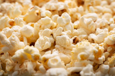 Téléchargez les photos : Papillon frais popcorn fond vue rapprochée - en image libre de droit