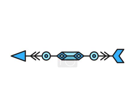Ilustración de Arma de flecha sobre fondo blanco vector ilustración - Imagen libre de derechos