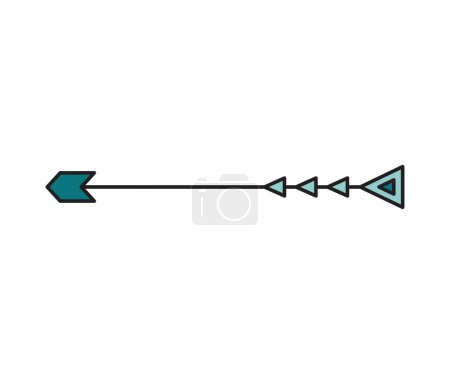 Illustration for Arrow weapon on white background vector illustration - Royalty Free Image