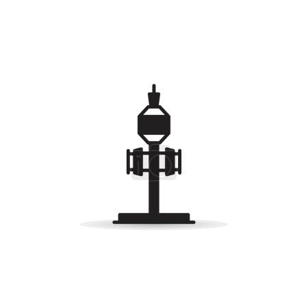 Téléchargez les illustrations : Radio mast and network tower icon - en licence libre de droit