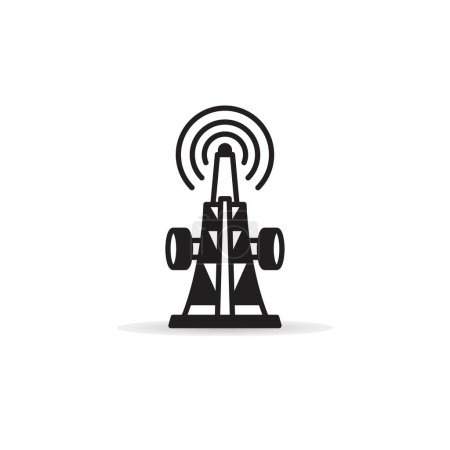 Illustration for Radio tower icon vector illustration - Royalty Free Image