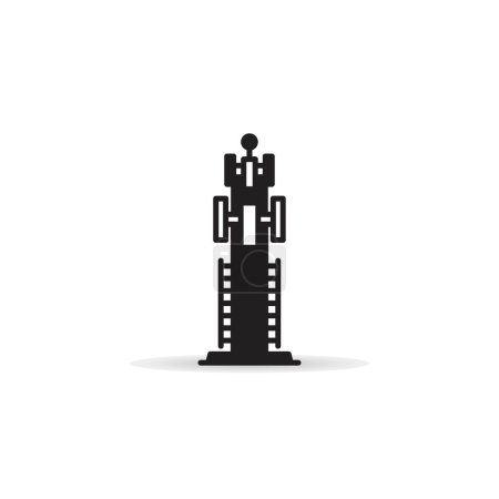 Illustration for Communication and network tower icon - Royalty Free Image