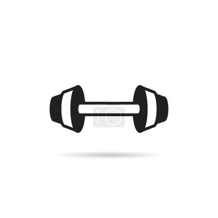 Illustration for Dumbbell icon vector illustration - Royalty Free Image