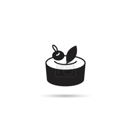 Illustration for Pudding cake icon vector illustration - Royalty Free Image