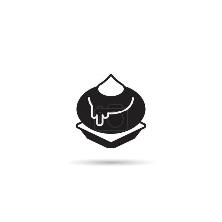 Illustration for Pudding cake icon vector illustration - Royalty Free Image