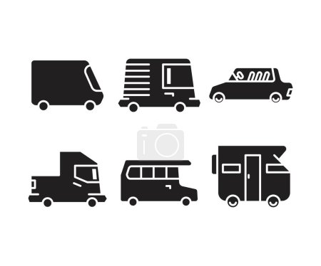 Illustration for Car and transportation icons set - Royalty Free Image