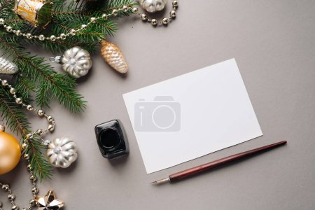 Photo for Writing card or letter to Santa. christmas mood background - Royalty Free Image