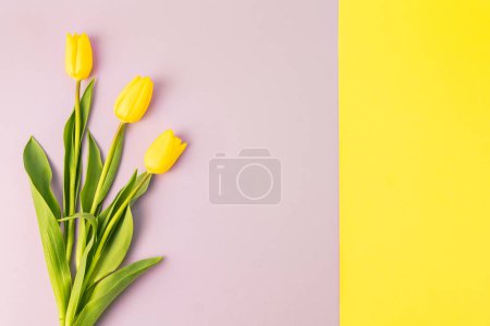 Foto de Hermoso ramo de primavera con flores amarillas - Imagen libre de derechos