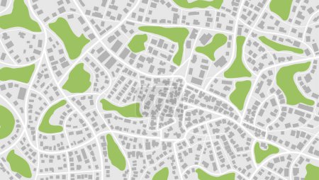 Photo for View from above the map buildings. Gps map navigation to own house. Detailed view of city from above. City top view. Abstract background. Decorative graphic tourist map. Quarter residential buildings. Cute simple design. Flat style, Vector, illustrat - Royalty Free Image