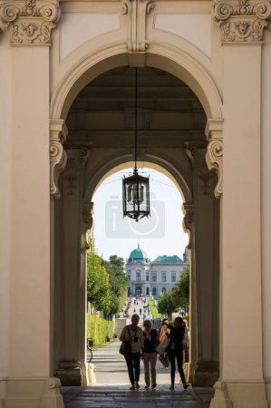 Photo for Belvedere Palace entrance gateway in Vienna, Austria - Royalty Free Image