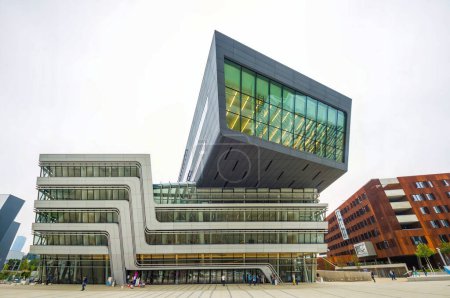 Photo for The Vienna University of Economics and Business designed by Zaha Hadid in Vienna, Austria - Royalty Free Image