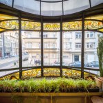 Art Nouveau in Brussels, Belgium. Bautiful window frame.