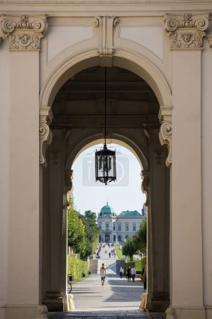 Photo for Belvedere Palace entrance gateway in Vienna, Austria - Royalty Free Image