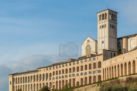 Photo for Basilica of Saint Francis in the medieval town of Assisi, Italy - Royalty Free Image