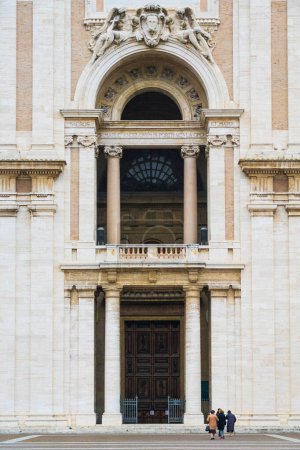 Photo for Basilica di Santa Maria degli Angeli front door near Assisi, Italy - Royalty Free Image