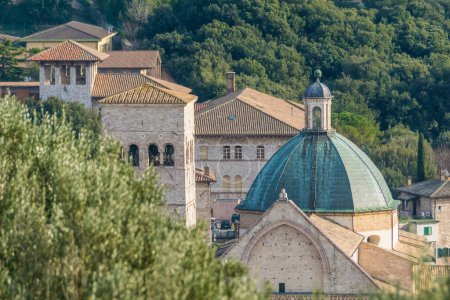 Photo for Cathedral of San Rufino in the medieval town of Assisi, Italy - Royalty Free Image