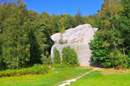 Photo for Mountain Elefantensteine, Ble kameny in Zittau Mountains in summer - Royalty Free Image