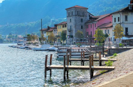 Photo for Pella, on the shore of Lake Orta in Italy - Royalty Free Image