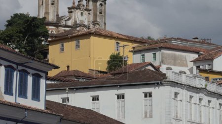 Photo for Captivating video shows a climb to the top of an Ouro Preto church. - Royalty Free Image