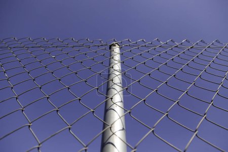 Detail of protection and security fence, anti-theft