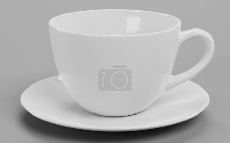 Photo for Realistic 3D Render of Porcelain Cup - Royalty Free Image