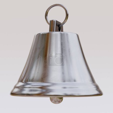 Photo for Realistic 3D Render of Christmas Bell - Royalty Free Image