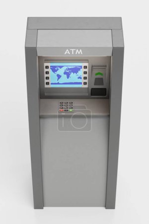 Photo for Realistic 3D Render of ATM Machine - Royalty Free Image