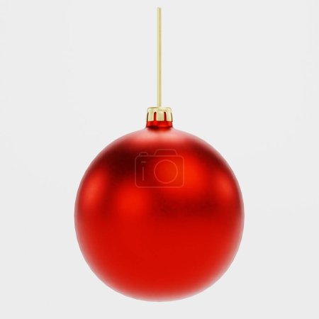 Photo for Realistic 3D Render of Christmas Ball - Royalty Free Image