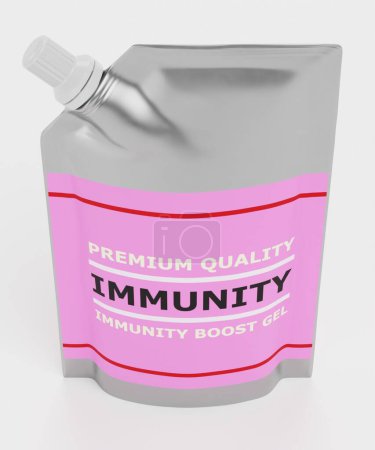 Photo for Realistic 3D Render of Immunity Gel - Royalty Free Image