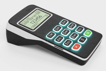 Photo for Realistic 3D Render of Payment Terminal - Royalty Free Image