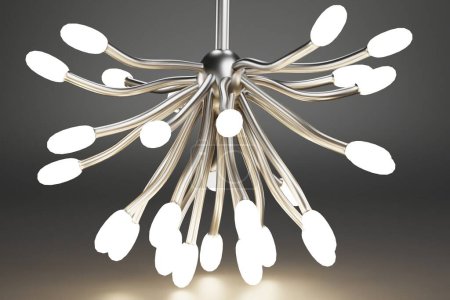 Photo for Realistic 3D Render of Chandelier - Royalty Free Image