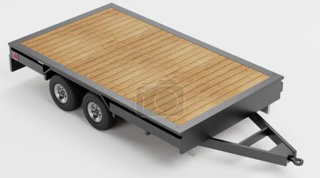 Photo for Realistic 3D Render of Trailer - Royalty Free Image