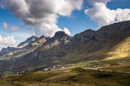 Photo for Clouds over Sella Pass in Dolomites - Royalty Free Image