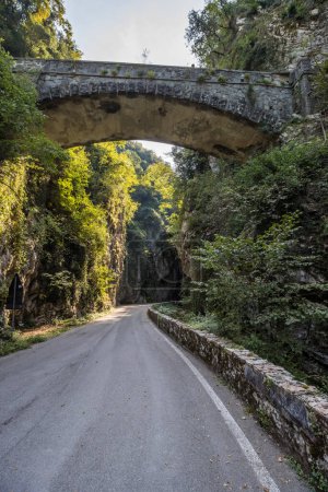 Photo for The picturesque Strada della Forra road through the gorge on Lake Garda - Royalty Free Image