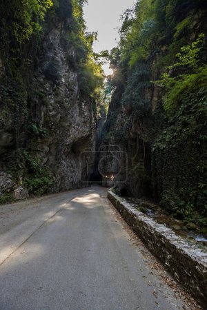 Photo for The picturesque Strada della Forra road through the gorge on Lake Garda - Royalty Free Image