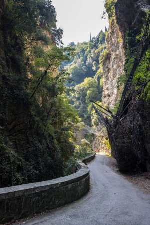 Photo for Panoramic road of Strada della Forra through the gorge on Lake Garda - Royalty Free Image