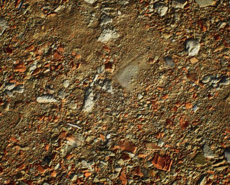 Photo for Ground surface with construction rubble. - Royalty Free Image
