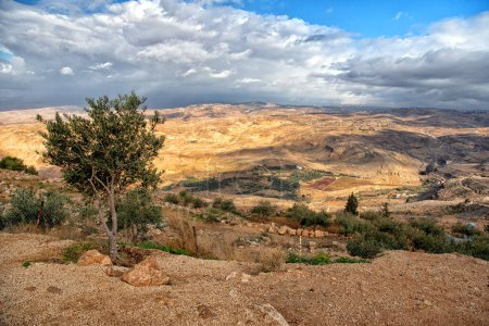 El lugar donde a Moisés se le concedió una visión de la Tierra Prometida. Foto de alta calidad