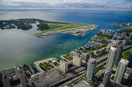 Photo for Spectacular view from CN Tower. Toronto. Ontario, Canada. High quality photo - Royalty Free Image