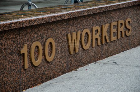Photo for Toronto City. Simcoe Park Workers Monument. Ontario. Canada. High quality photo - Royalty Free Image