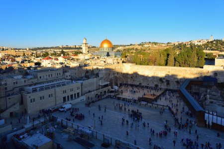 Photo for Holy Land of Israel. Jerusalem, Western Wall from birds-eye view. High quality photo - Royalty Free Image