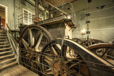 Photo for Old historical Dredge No. 4, The Giant Gears, National Historic Site, Yukon, Canada. High quality photo - Royalty Free Image